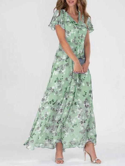 Berta – sukienka maxi w kwiaty
