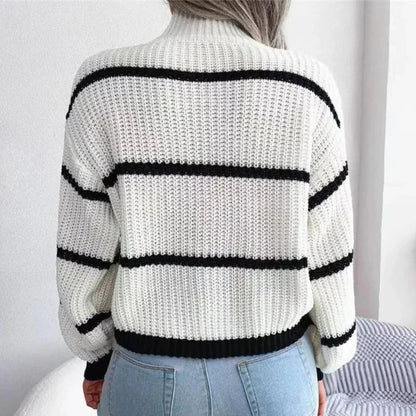 Elegancki Sweter Damski z Czystej Wełny Dziewiczej o Ponadczasowym Kroju