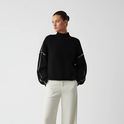 Sweter Damski | Luźny Przewiewny Krój