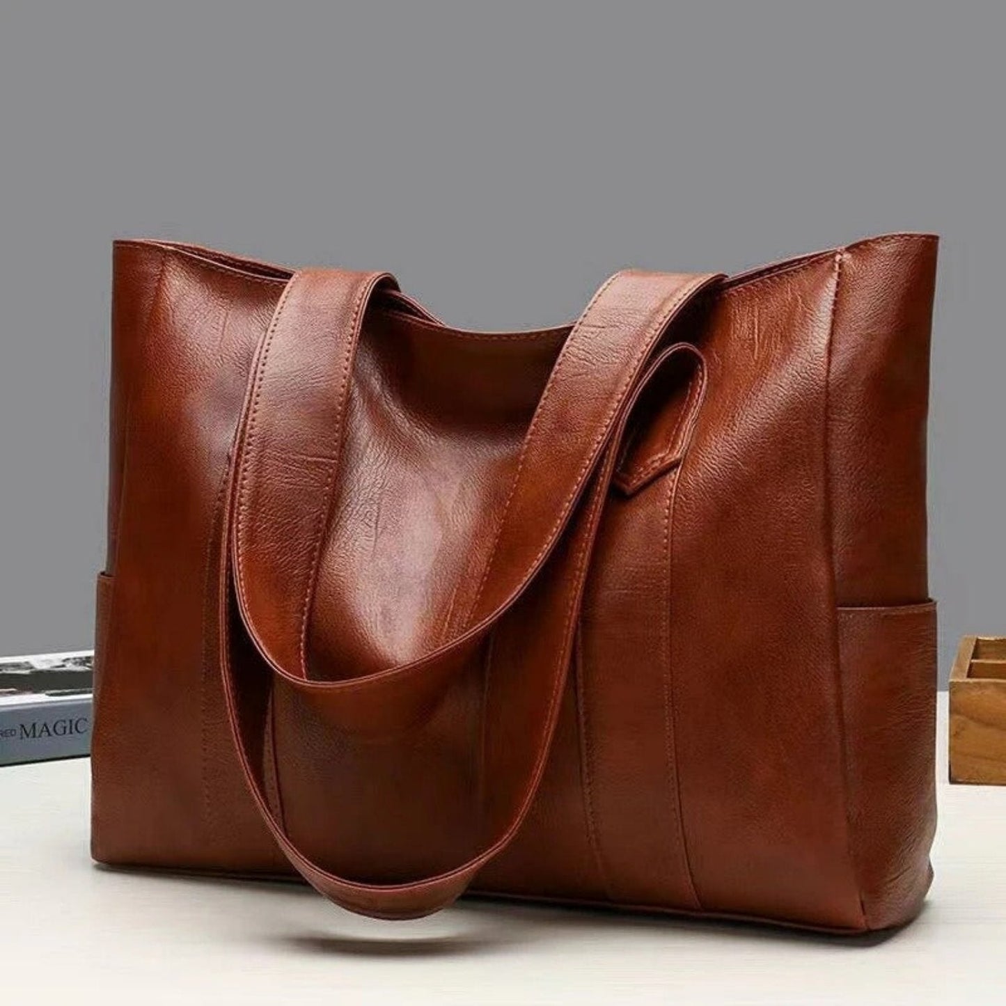Damska Designerska Torebka Shopper na Ramię Nowoczesna