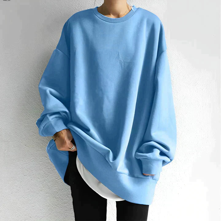 Damski Oversize Sweter | Sweter Plus Size, Długi Rękaw