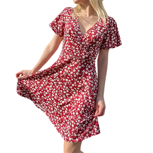 Viktoria – sukienka mini w kwiaty