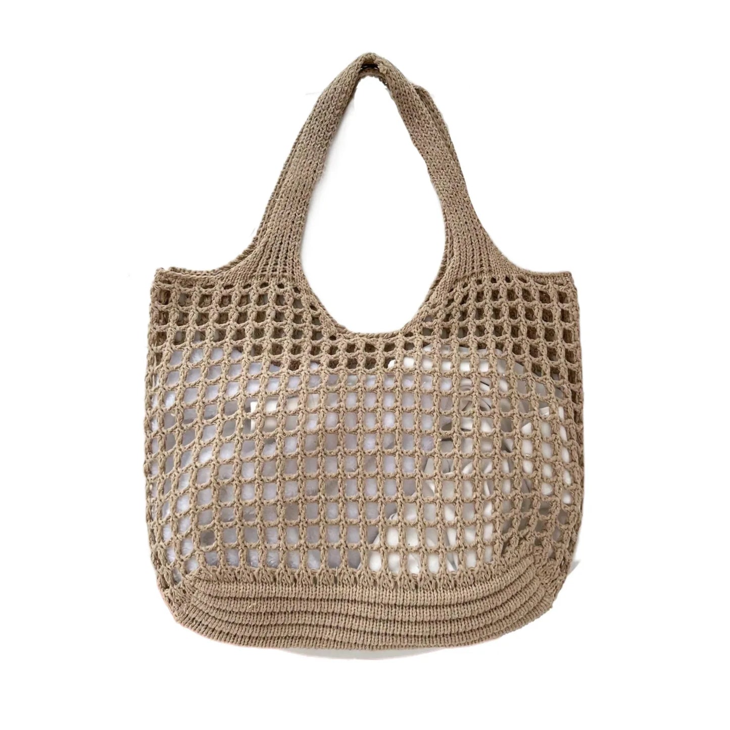 Tote torba z otwartym splotem w stylu boho