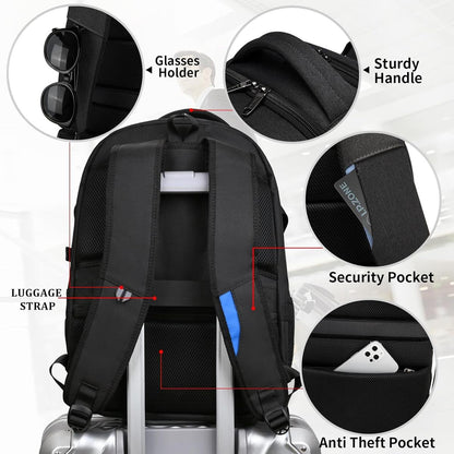 Damski elegancki plecak wodoodporny USB