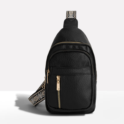 Torba crossbody z wieloma przegrodami i bezpiecznym zamkiem błyskawicznym