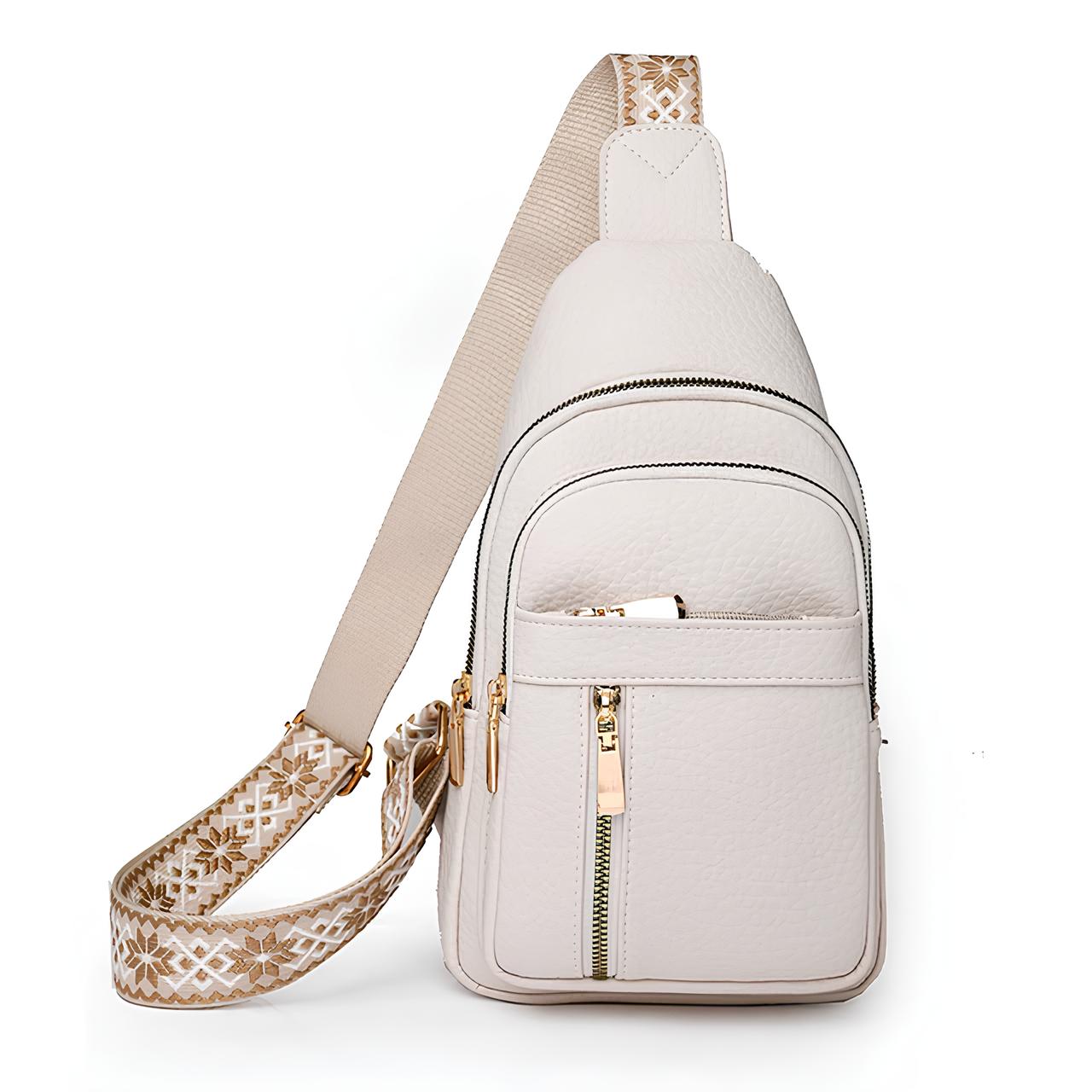 Torba crossbody z wieloma przegrodami i bezpiecznym zamkiem błyskawicznym