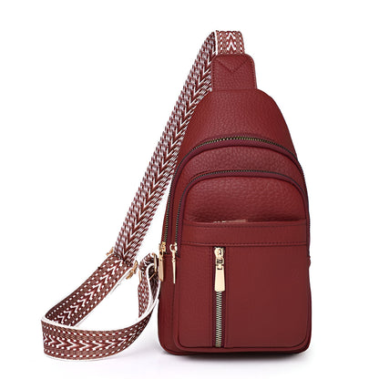 Torba crossbody z wieloma przegrodami i bezpiecznym zamkiem błyskawicznym