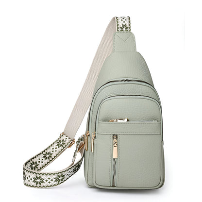 Torba crossbody z wieloma przegrodami i bezpiecznym zamkiem błyskawicznym