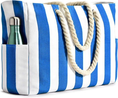 Wodoodporna i piaskoodporna duża tote torba plażowa