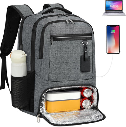 Wodoodporny plecak podróżny na laptopa i lunch z portem USB